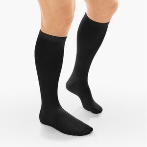 Venosan Cool Comfort Below Knee Compression Socks, 20-30 mmHg, Black, Large
